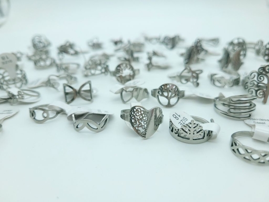 Edelstahl Ringe **ZUFALLSPAAR**